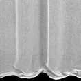 Firana biała z etaminy zdobiona taśmą dekoracyjną z wiszącymi trójwymiarowymi księżycami 140x250 cm przelotka MOON
