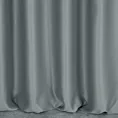 Zasłona szyta na taśmie 5 cm popielata z gładkiej tkaniny typu blackout