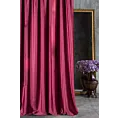 Zasłona szyta na taśmie 5 cm ITALIA bordowa z tkaniny welwetowej o delikatnym połysku