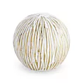 Kula ceramiczna ANISA przecierana biało-złota