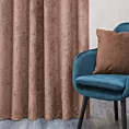 Zasłona ciemnoróżowa szenilowa 140x250 cm przelotka - ANISA