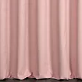Zasłona szyta na taśmie 5 cm DORA - HIT pudrowa z miękkiej tkaniny o welurowej strukturze