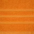 Ręcznik kąpielowy 100x150 cm bawełniany kolor pomarańczowy z ozdobną bordiurą 500 g/m2 MILO