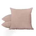 Poszewka szyta LUXOR pudrowo różowa z eleganckiej lśniącej tkaniny o drobnym splocie