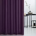 Zasłona szyta na taśmie 8 cm fioletowa z tkaniny trudnopalnej, zaciemniającej, typu blackout