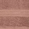 Ręcznik do rąk 30x50 cm bawełniany kolor pudrowy róż z żakardową bordiurą 500 g/m2 KAYA