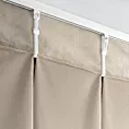 Zasłona beżowa z welwetowej tkaniny 125x270 cm (wymiar podany na gotowo) system flex - MELANIE