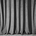 Zasłona stalowa z matowego welwetu 140x270 cm taśma - MELANIE