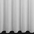 Firana szyta na taśmie 5 cm biała z delikatnej połyskującej tkaniny o strukturze deszczyku wykończonej obciążnikiem