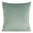 Poszewka na poduszkę 45x45 cm welwetowa, gładka ciemnomiętowa o delikatnym połysku GAJA 1