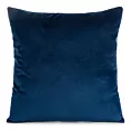 Poszewka na poduszkę 45x45 cm welwetowa, gładka granatowa o delikatnym połysku GAJA 1