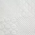 Narzuta biała 170x210 cm z patchworkowym motywem wytłaczanym techniką hot press BONI 5 Design 91