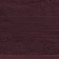 Ręcznik kąpielowy 70x140 cm bawełniany kolor bordowy z bawełny egipskiej zdobiony pasami 500 g/m2 LAVIN