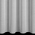 Firana szyta na flexach biała z tkaniny o naturalnym splocie, typu ETAMINA, wykończonej obciążnikiem