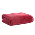 Ręcznik kąpielowy 70x140 cm bawełniany kolor bordowy z welwetową bordiurą 550 g/m2 ARIA
