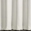 Zasłona szyta na flexach naturalna z tkaniny o szenilowej strukturze