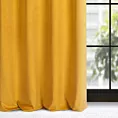 Zasłona musztardowa z wytłaczanego welwetu 140x250 cm przelotka - ELIZA