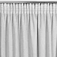 Zasłona srebrna w stylu eko 140x270 taśma - ERIS