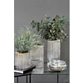 Wazon ze szkła artystycznego srebrny