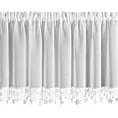 Zazdrostka biała z etaminy zdobiona świątecznymi gwiazdkami  150x60 cm tunel - XMAS