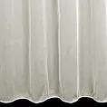 Tkanina firanowa gładka, uniwersalna baza, z subtelnym połyskiem, z efektem deszczyku wykończona obciążnikiem