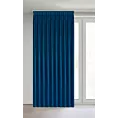 Zasłona granatowa z welwetowej tkaniny 125x270 cm (wymiar podany na gotowo) system flex - MELANIE