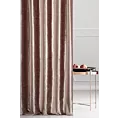 Tkanina zasłonowa miękka welwetowa z połyskiem i poziomym prążkiem