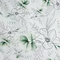 Pościel 220x200 cm bawełniana kolor biały, zielony z wzorem kwiatowym SPRING 28