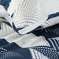 Pościel 160x200 cm bawełniana kolor biały, granatowy z nowoczesnym wzorem PALERMO 4 Terra Collection
