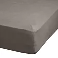 Prześcieradło jersey z gumką 180x200 cm z bawełny kolor grafitowy 140 g/m2 ADELA