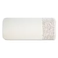 Ręcznik kąpielowy 70x140 cm bawełniany kolor kremowy z żakardową bordiurą 500 g/m2 RUBI