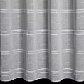 Firana srebrna z szenilowymi paseczkami 140x250 cm przelotka - ARCADIA