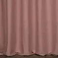 Zasłona szyta na taśmie 5 cm pudrowo różowa o naturalnym, gęstym splocie w stylu eko