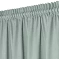 Zasłona miętowa z tkaniny welurowej 560x240 cm tunel Dora