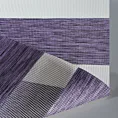 Roleta Mini Dzień - Noc fioletowa z tkaniny roletowej w pasy z efektem melanżu
