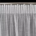 Firana szara z drobnej siatki z efektem bukli 140x300 cm taśma KIM