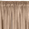 Zasłona welwetowa ciemnobeżowa 140x270 cm taśma - ROSA - Design 91