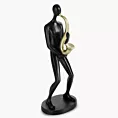 Figurka dekoracyjna mężczyzny z saksofonem