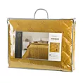 Narzuta welwetowa miodowa 200x220 cm pikowana metodą hot press SOFIA 5 Eurofirany Premium