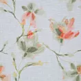 Tkanina firanowa z etaminy z nadrukiem wiosennych kwiatów