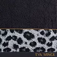 Ręcznik kąpielowy 70x140 cm bawełniany kolor czarny,szary z designerską bordiurą 500 g/m2 EVA 22 Eva Minge
