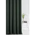 Zasłona szyta na taśmie 5 cm DORA - HIT ciemnozielona z miękkiej tkaniny o welurowej strukturze