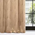 Zasłona welwetowa beżowo, szampańska z motywem roślinnym 140x250 cm przelotka - GOJA - Pierre Cardin