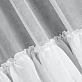 Firana biała z woalu kreszowanego z pięcioma falbanami 300x270 cm taśma CHARLOTTE 4