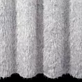 Firana srebrna z etaminy zdobiona pasem połyskującym moherową nicią 140x250 cm przelotka MARGARET 2