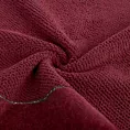Ręcznik kąpielowy 70x140 cm bawełniany kolor bordowy z welwetową bordiurą 550 g/m2 ARIA