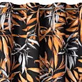 Zasłona welwetowa czarno, ruda w stylu botanic 140x250 cm przelotka - ZOJA - Pierre Cardin
