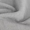 Obrus szyty popielaty z miękkiej matowej tkaniny szenilowej o naturalnym splocie