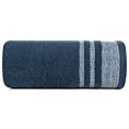 Ręcznik do rąk 30x50 cm bawełniany kolor granatowy z ozdobną bordiurą 500 g/m2 MERY