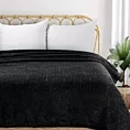 Koc 150x200 cm czarno, srebrny z dodatkiem lśniącej nici BLINK Design 91